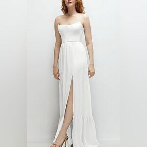 White Strapless Dress